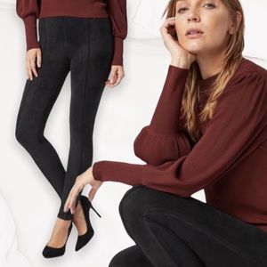 JUSTFAB Black Faux Suede Leggings